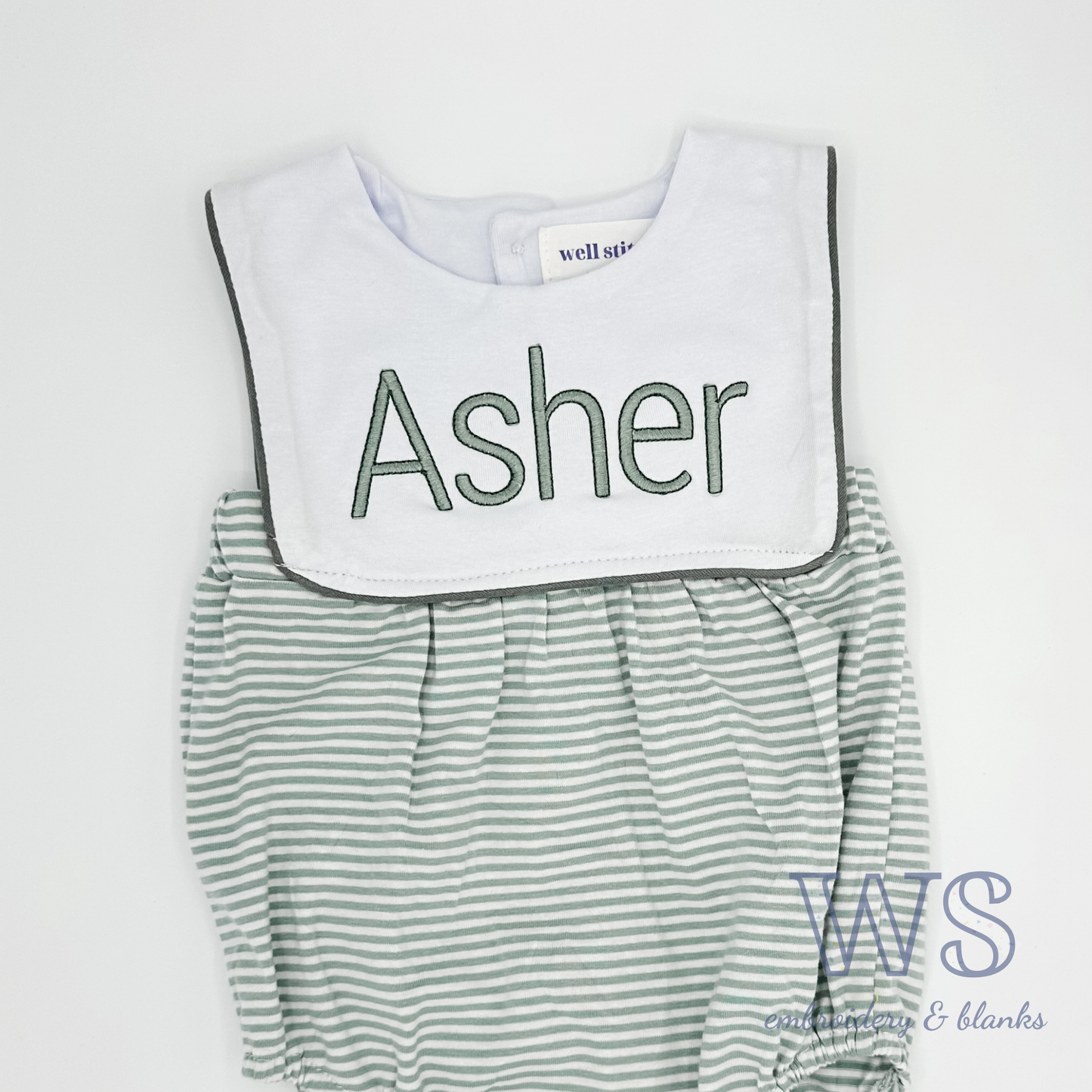 Striped Bubble - Green and White