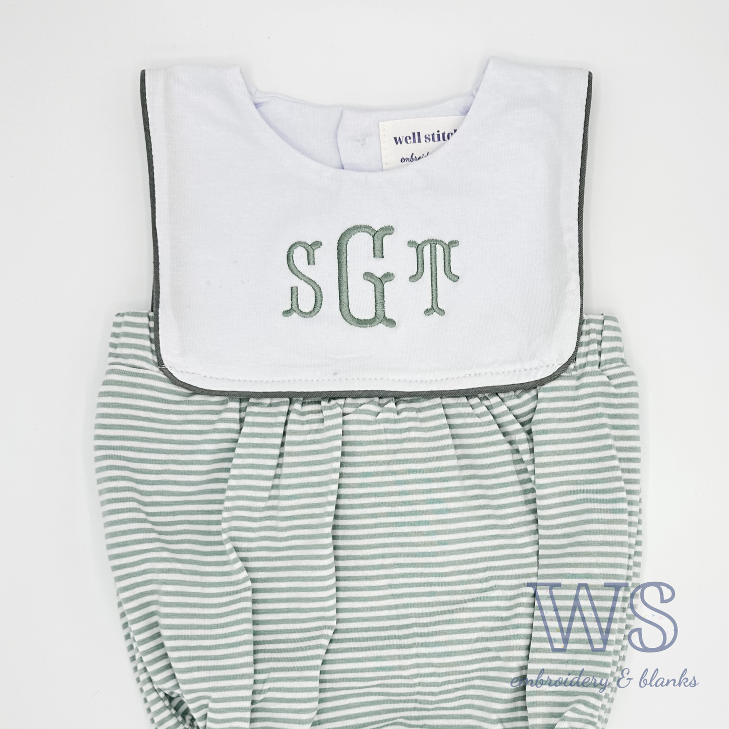 Striped Bubble - Green and White