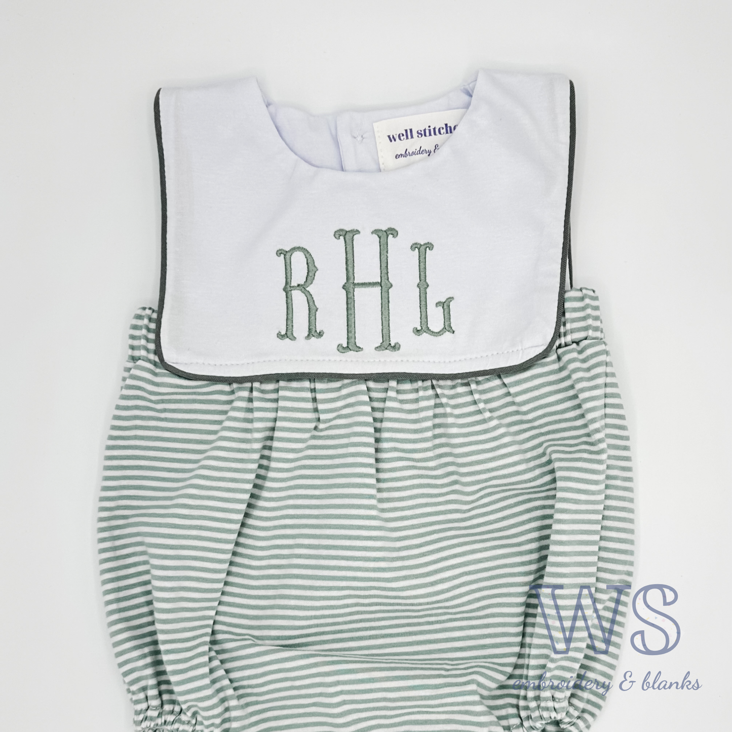 Striped Bubble - Green and White
