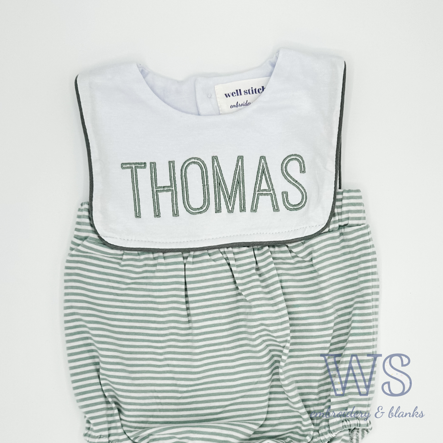 Striped Bubble - Green and White