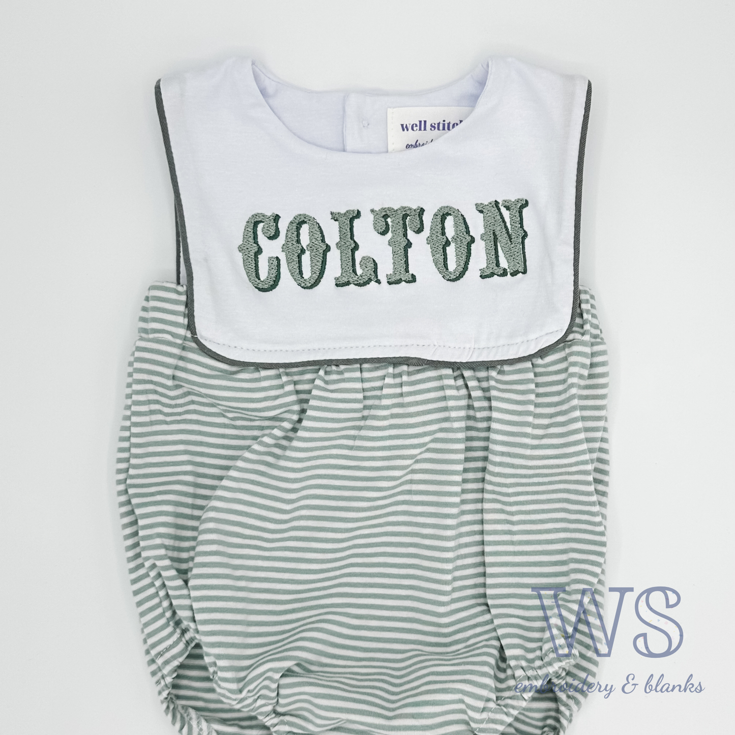 Striped Bubble - Green and White