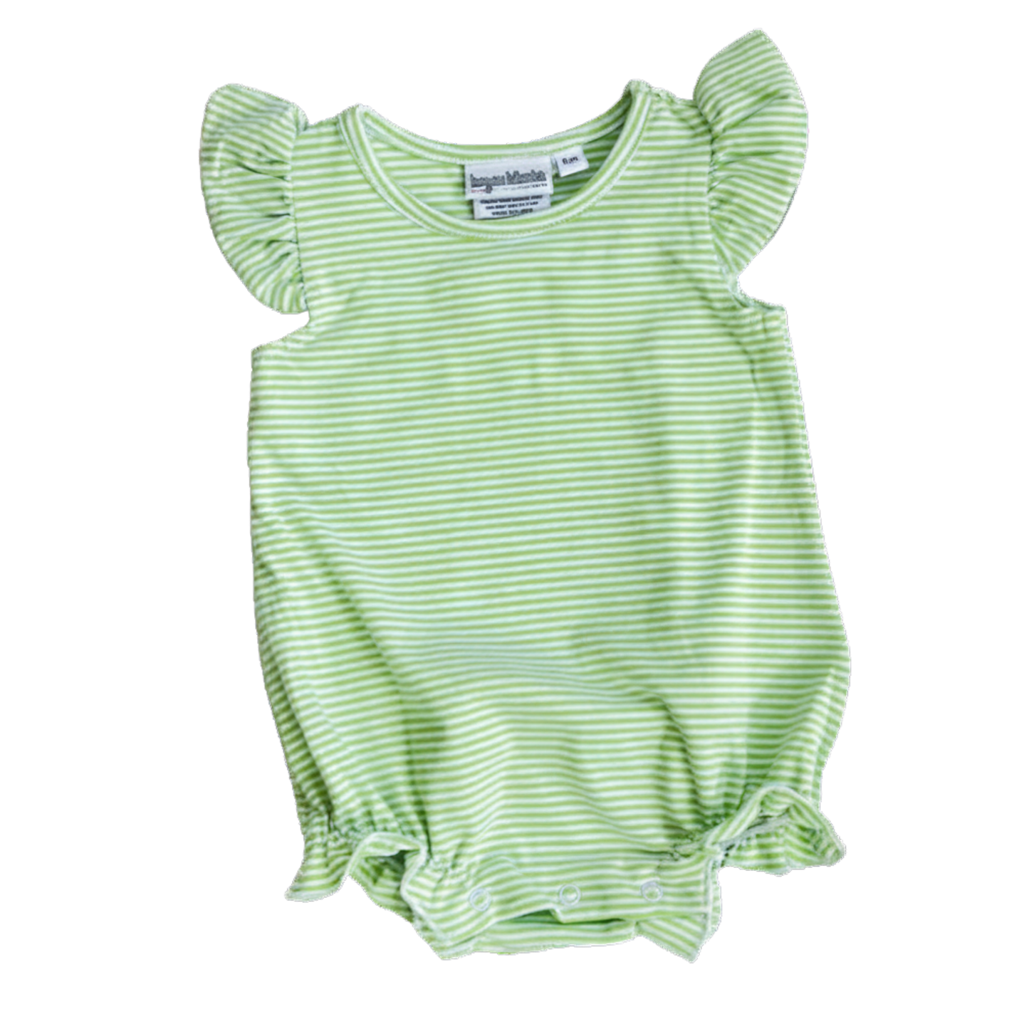 Striped Flutter Sleeve Bubble
