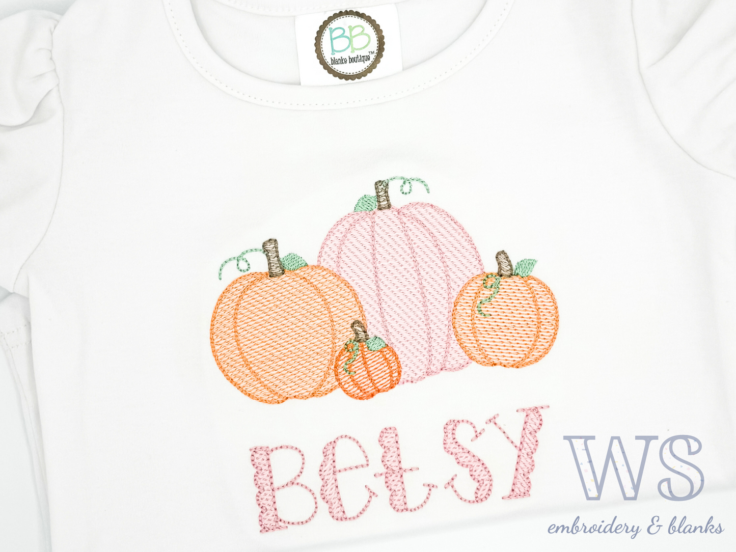 Sketch Pumpkin Line Up Shirt - Girl