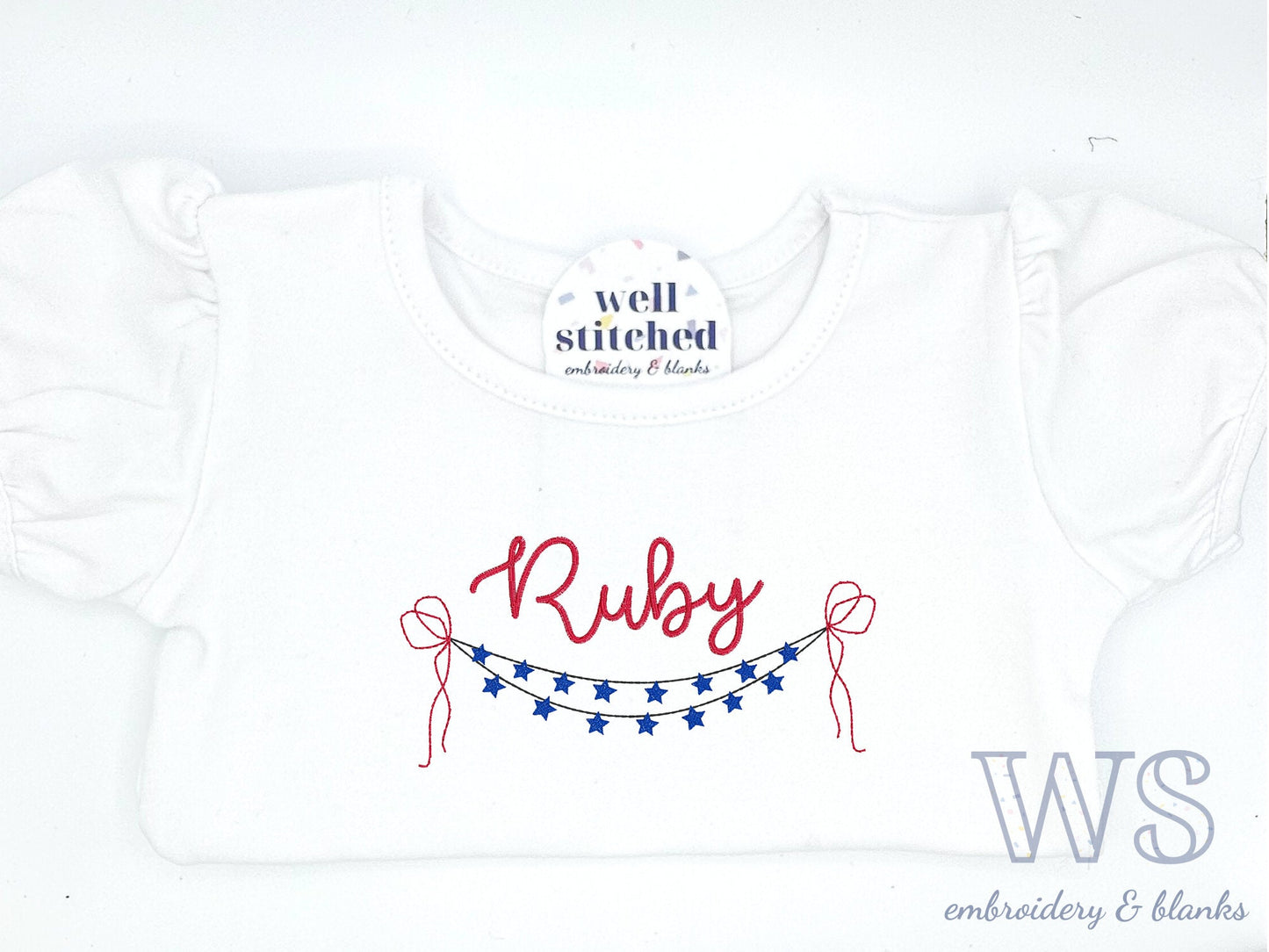 Patriotic T-Shirt with Star Banner