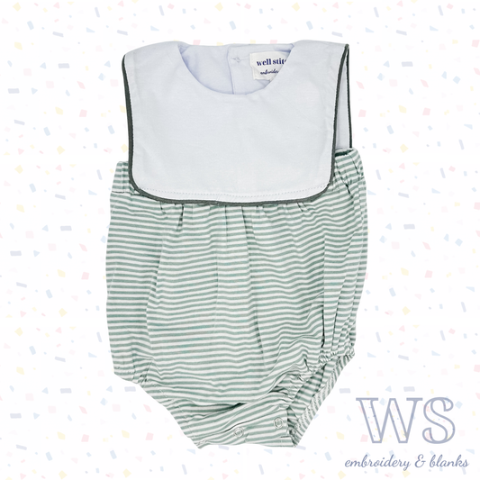 Striped Bubble - Green and White