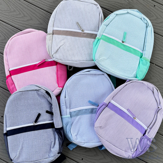 Seersucker Toddler Backpacks