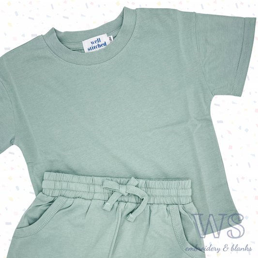 Kid's Shorts Set - Green