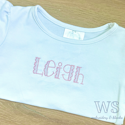 Scalloped Name Kids' Shirt