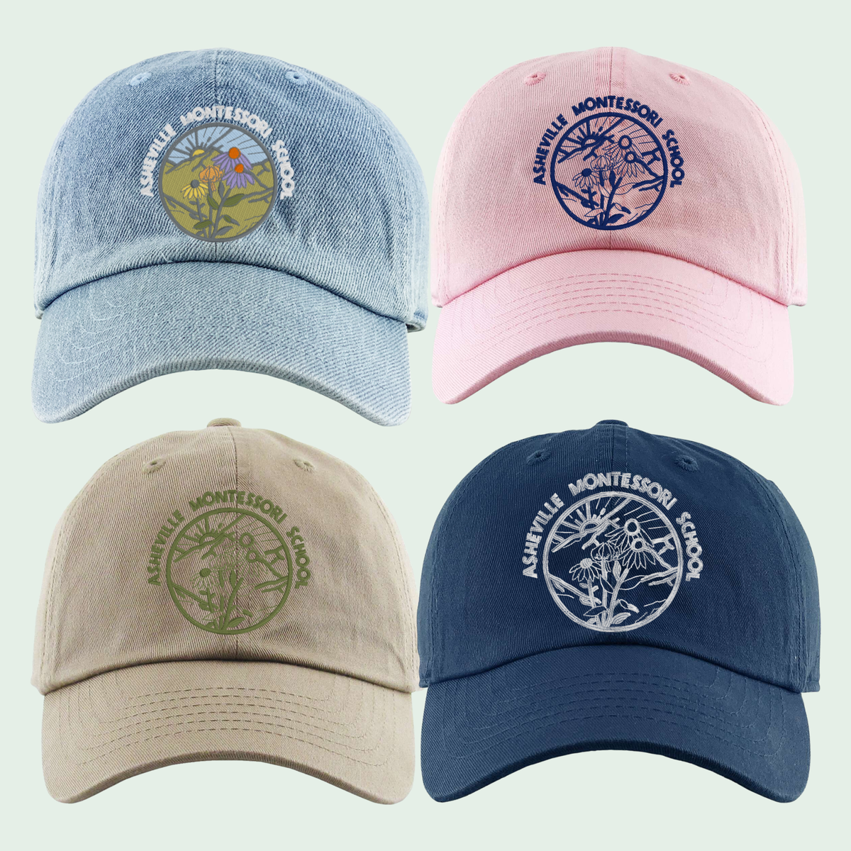 Kid's Baseball Cap - Asheville Montessori