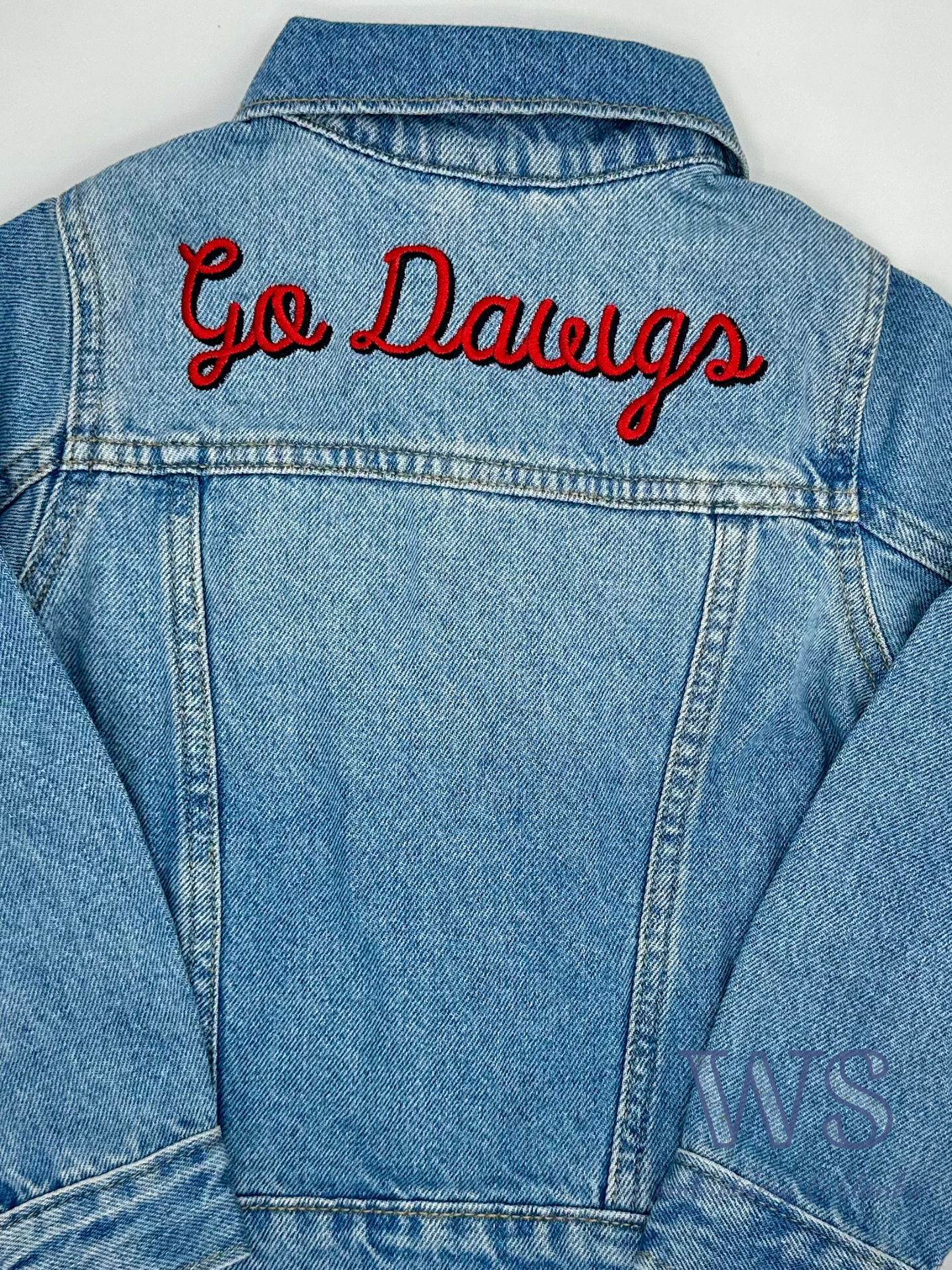 Custom Kid's Denim Jacket - Favorite Team Script