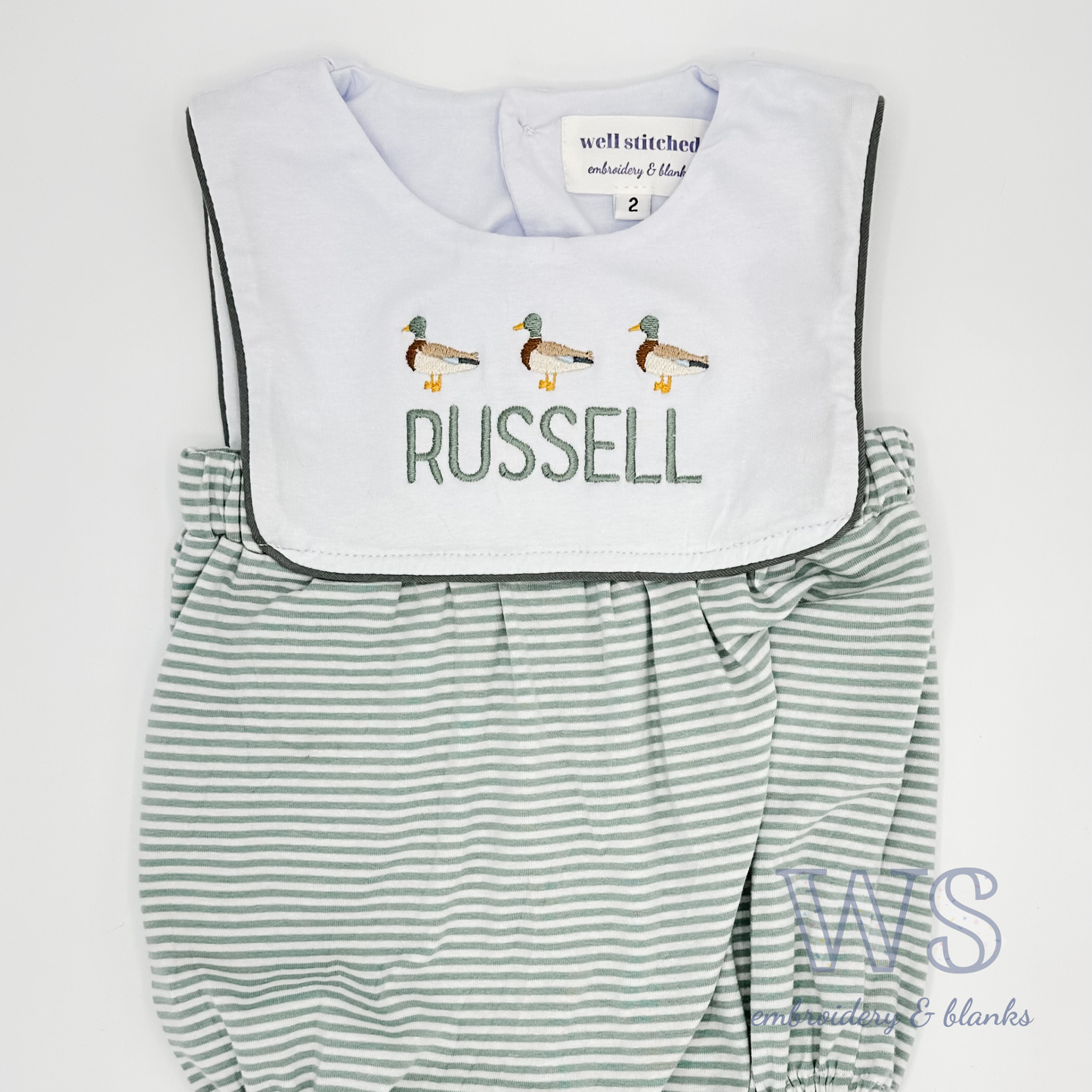 Striped Bubble - Green and White
