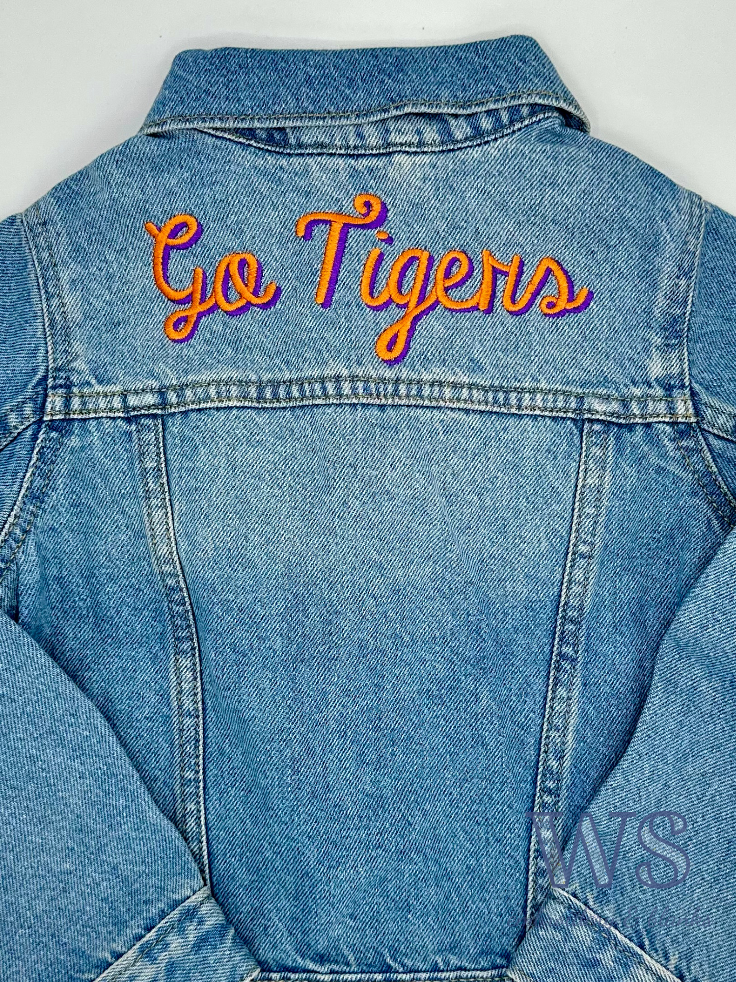 Custom Kid's Denim Jacket - Favorite Team Script