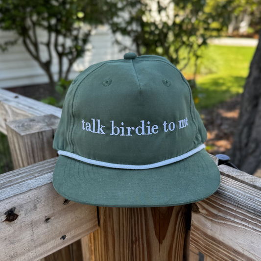 "Talk Birdie To Me" Vintage Rope Hat