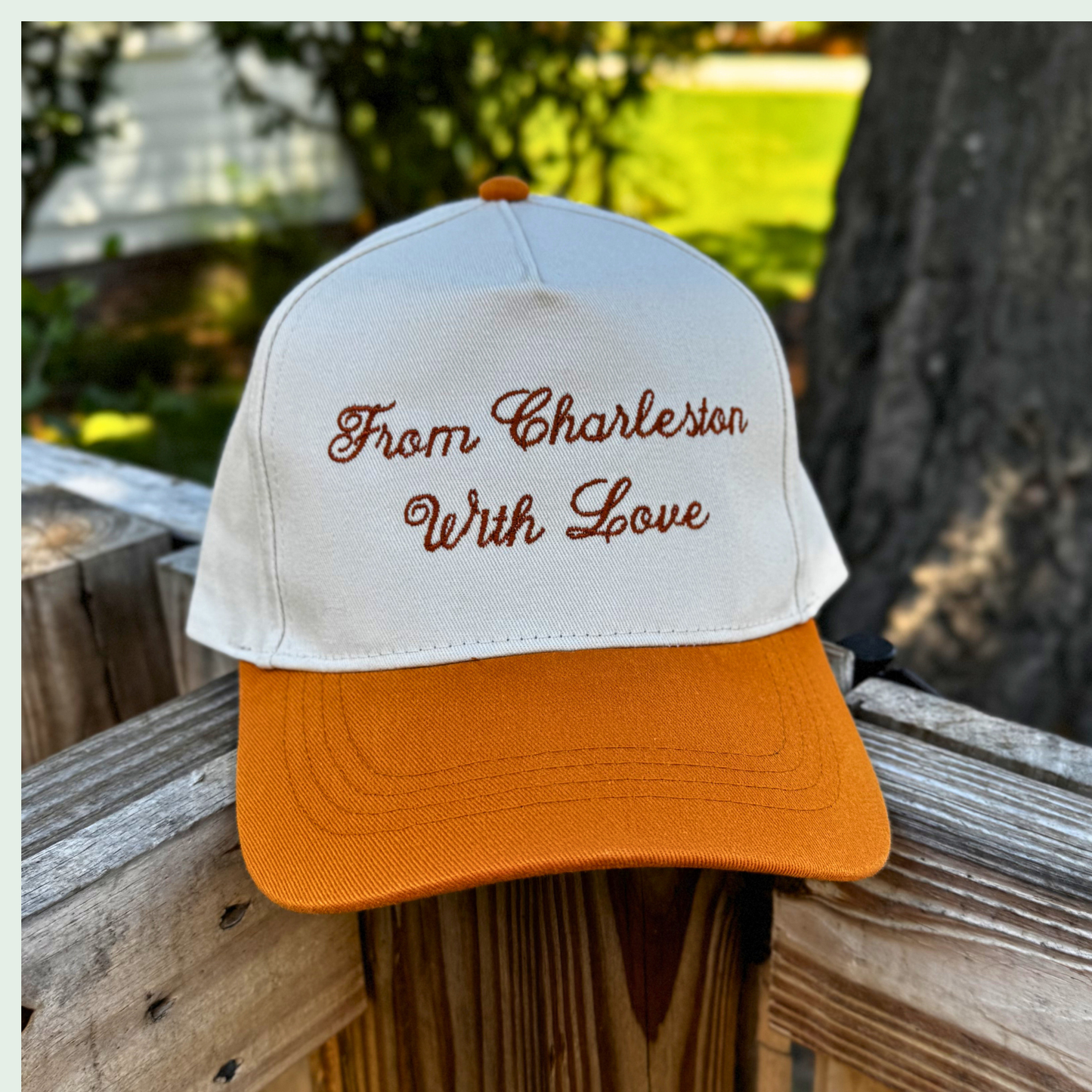 "From Charleston With Love" Two Toned Trucker Hat