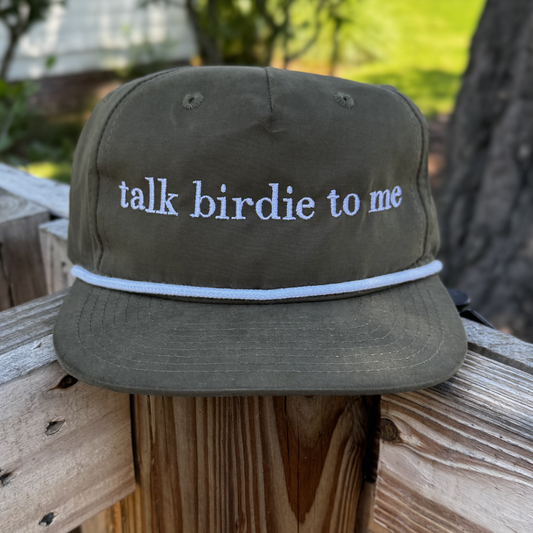 "Talk Birdie To Me" Vintage Rope Hat