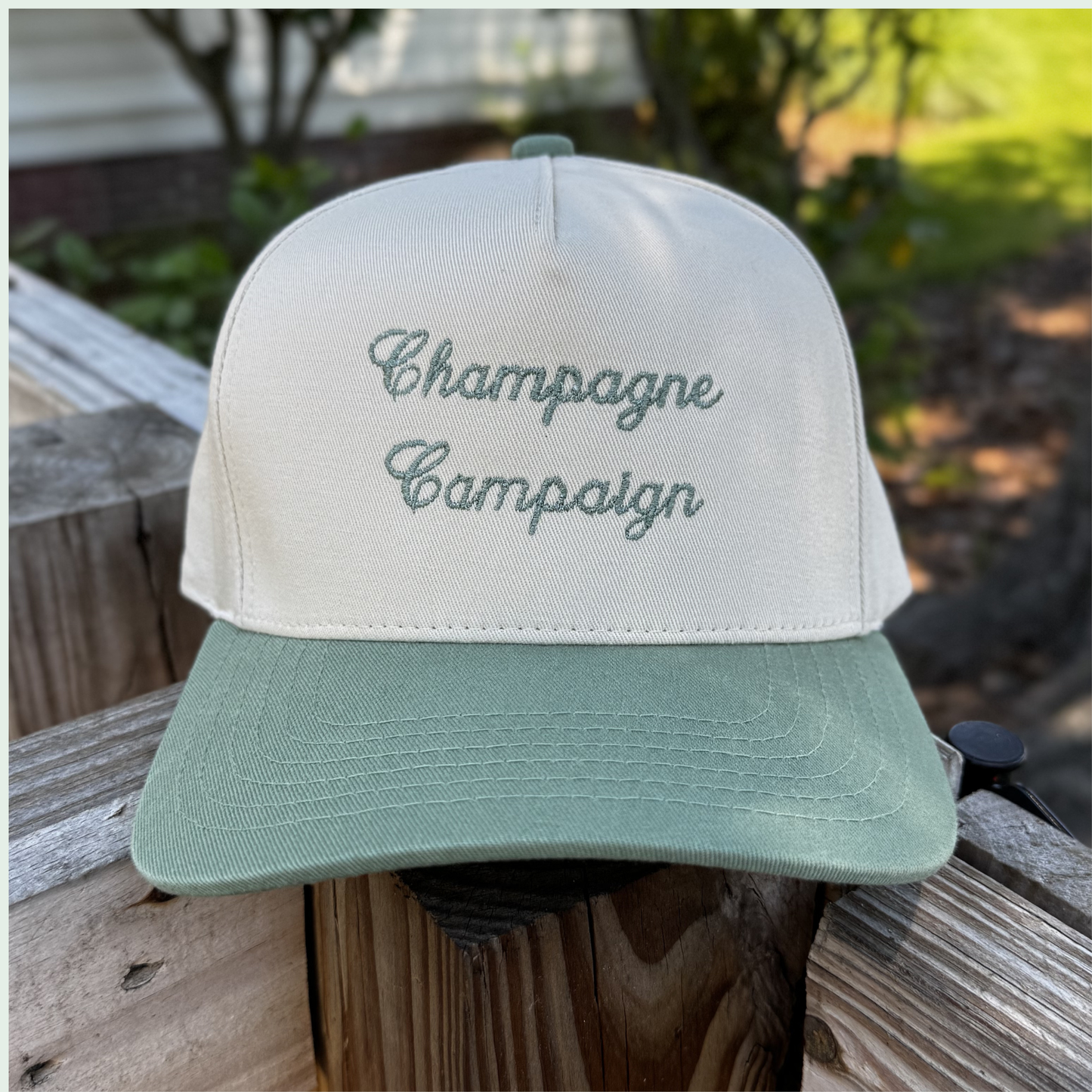 "Champagne Campaign" Two Toned Trucker Hat