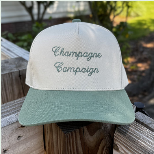 "Champagne Campaign" Two Toned Trucker Hat