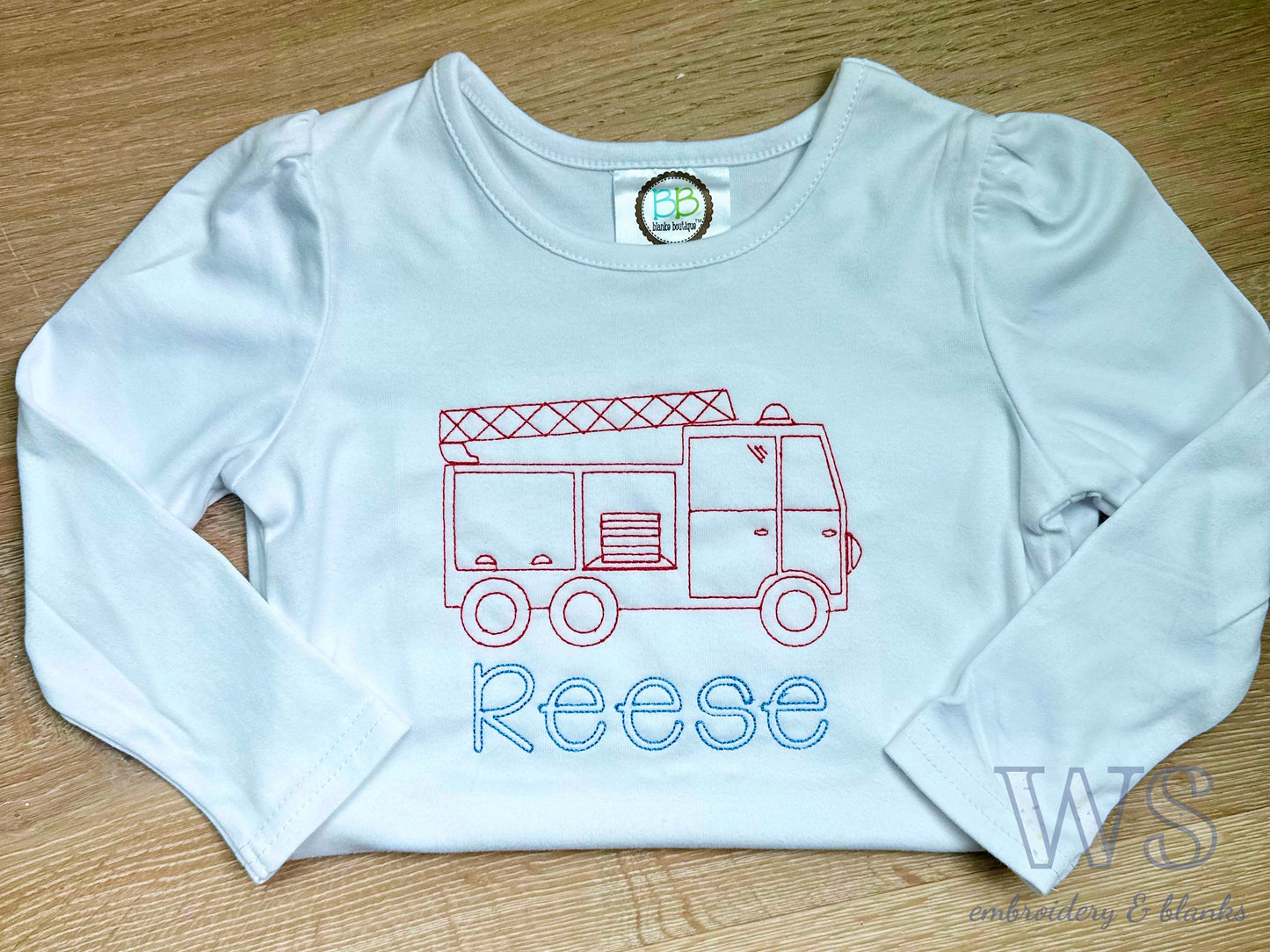 Fire Truck Kids' Shirt